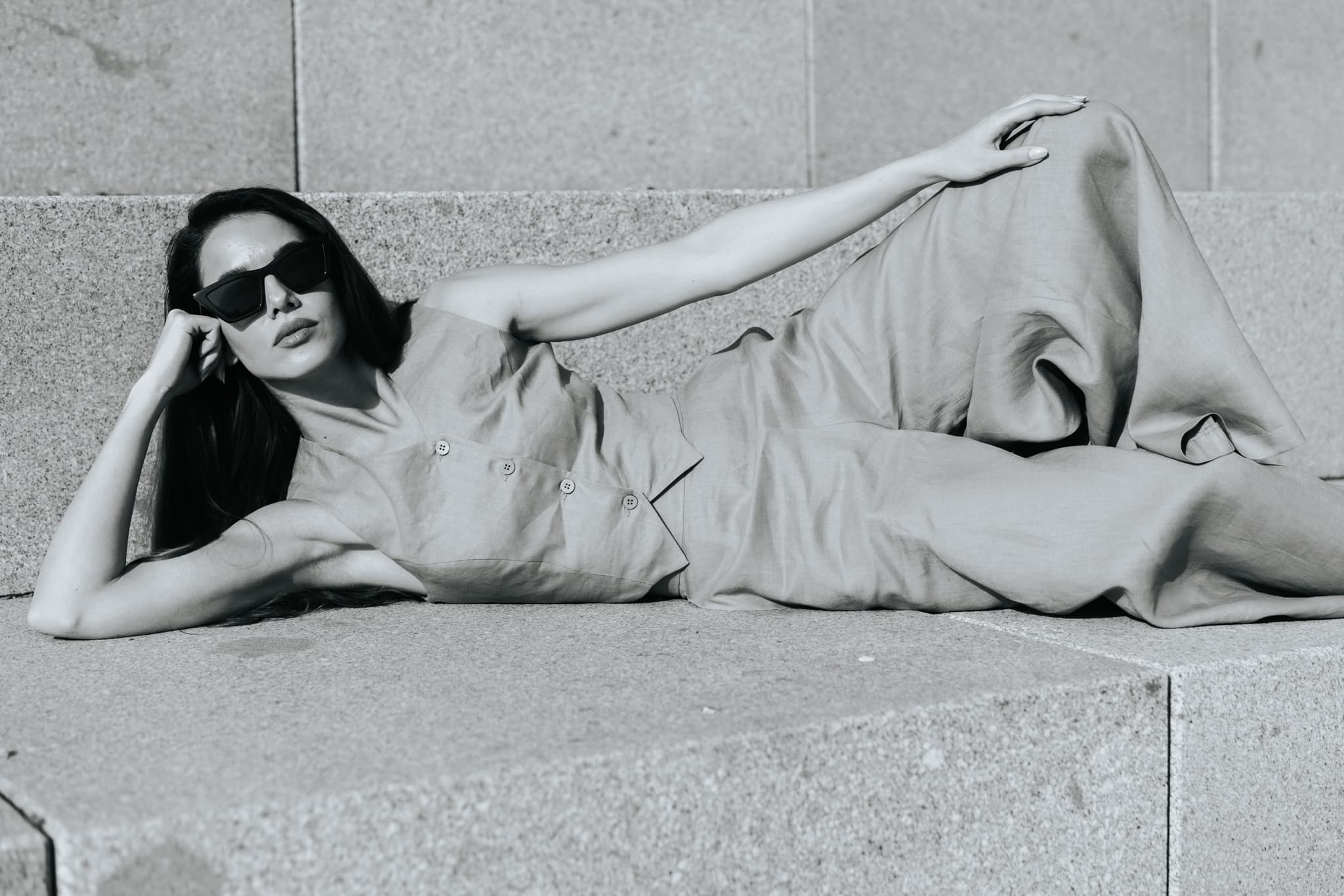 Wide Leg Cotton Trousers – Palazzo Collection