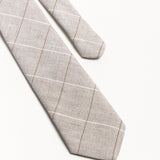 The 100% Linen Tie - Beige