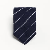 The 100% Linen Tie - Navy Underground