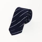 The 100% Linen Tie - Navy Underground