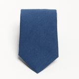 The 100% Linen Tie - Ocean Blue