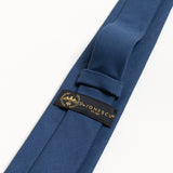 The 100% Linen Tie - Ocean Blue