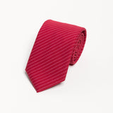 The 100% Cotton Tie - Red & White Stripes