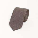 The 100% Linen Tie - Brown