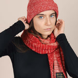 The Hemp Wool Bobble Beanie - Red