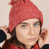 The Hemp Wool Bobble Beanie - Red