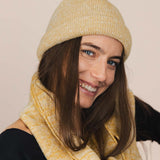 The Hemp Wool Bobble Beanie - Yellow