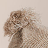 The Hemp Wool Bobble Beanie - Beige
