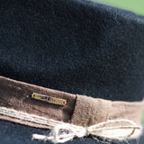 Fedora-Hut aus 100 % Wolle – Schwarz