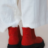 The Bistritz Hemp Ladies Boots - Red