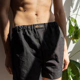 The Linen Boxer Shorts - Grey
