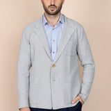 The Hosman Merino Wool Jacket - Light Grey