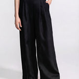 The "Deva" Linen Trousers – Black
