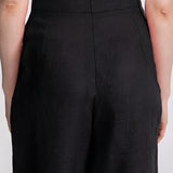 The "Deva" Linen Trousers – Black