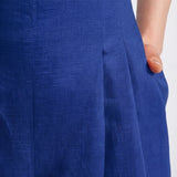 The "Deva" Linen Trousers – Royal Blue