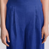 The "Deva" Linen Trousers – Royal Blue