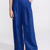 The "Deva" Linen Trousers – Royal Blue