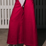The Palazzo Linen Pants - Fuchsia