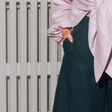 The Palazzo Linen Pants - Forest Green