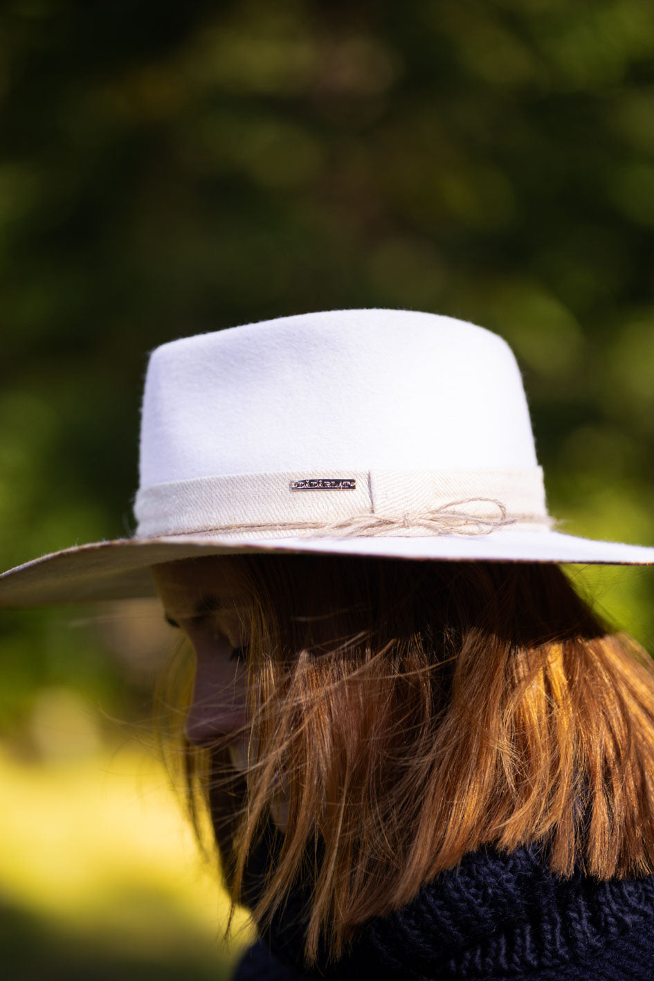 Wool Fedora Hat - White