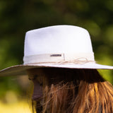 Woll-Fedora-Hut – Weiß