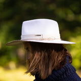 Woll-Fedora-Hut – Weiß