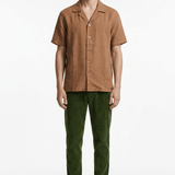 The "Horezu" Linen Shirt - Cappuccino