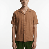 The "Horezu" Linen Shirt - Cappuccino