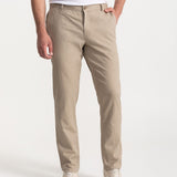 The Moldoveanu Linen Cotton Trousers - Beige
