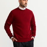 Der Rodna Merino Wool Crewneck – Rotwein