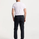 The Moldoveanu Linen Cotton Trousers - Navy Blue