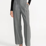 The Figa Wool Trousers - Black & White Checkered