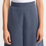 The Palazzo Cotton Trousers - Ocean Blue