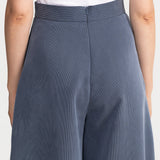The Palazzo Cotton Trousers - Ocean Blue