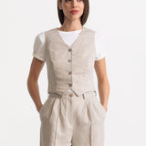 The Figa Linen Set - Beige