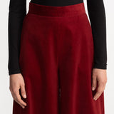 The Palazzo Corduroy Trousers - Red