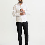 The Peles Egyptian Cotton Shirt - White