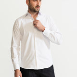 The Peles Egyptian Cotton Shirt - White