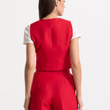 The Figa Linen Set - Red