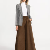 The Palazzo Corduroy Trousers - Brown
