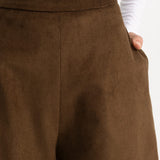 The Palazzo Corduroy Trousers - Brown