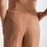 The Figa Linen Trousers - Cappuccino