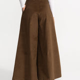 The Palazzo Corduroy Trousers - Brown