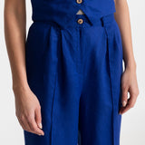 The Figa Linen Set - Royal Blue
