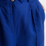 The Figa Linen Set - Royal Blue
