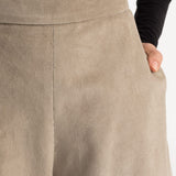 The Palazzo Corduroy Trousers - Champagne