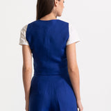 The Figa Linen Set - Royal Blue