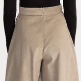 The Palazzo Corduroy Trousers - Champagne