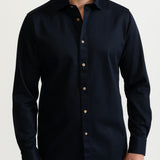 The Calimani Cotton Ignifugé Shirt - Dark Blue