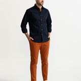 The Calimani Cotton Ignifugé Shirt - Dark Blue